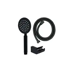 Душовий набір Mixxus Shower SET-01.SUS Black (шланг, лійка, кронштейн) з нерж. сталі (MI6158) от MIXXUS - купить в интернет-магазине
