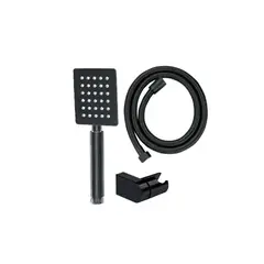 Душовий набір Mixxus Shower SET-02.SUS Black (шланг, лійка, кронштейн) з нерж. сталі (MI6159) от MIXXUS - купить в интернет-магазине