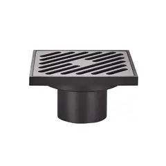 Душовий трап Koer FD10-100x100-180-Black (пряме відведення) (Чорний) (KR3414) от KOER - купить в интернет-магазине