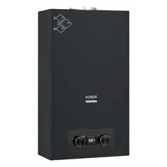 Газова колонка Koer KWH.G0110 BLACK димохідна 10 л/хв, колір чорний (KR5554) от KOER - купить в интернет-магазине