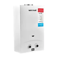 Газова колонка MIXXUS GWH-0110 BASIC WHITE димохідна 10 л/хв (колір білий) (WH0022) от MIXXUS - купить в интернет-магазине