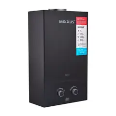 Газова колонка MIXXUS GWH-0210 BASIC BLACK димохідна 10 л/хв (колір чорний) (WH0023) от MIXXUS - купить в интернет-магазине