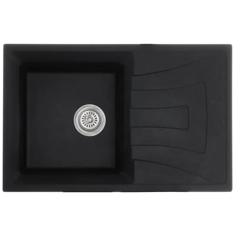 Мойка кухонная Haiba HB8104-G226 Black 780x500x200 (HB0987) - фото 2