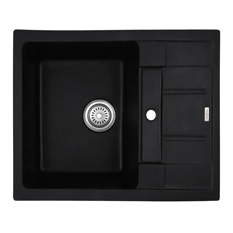 Мийка кухонна Haiba HB8210-G226 Black 620x500x200 (HB0983) - фото 2