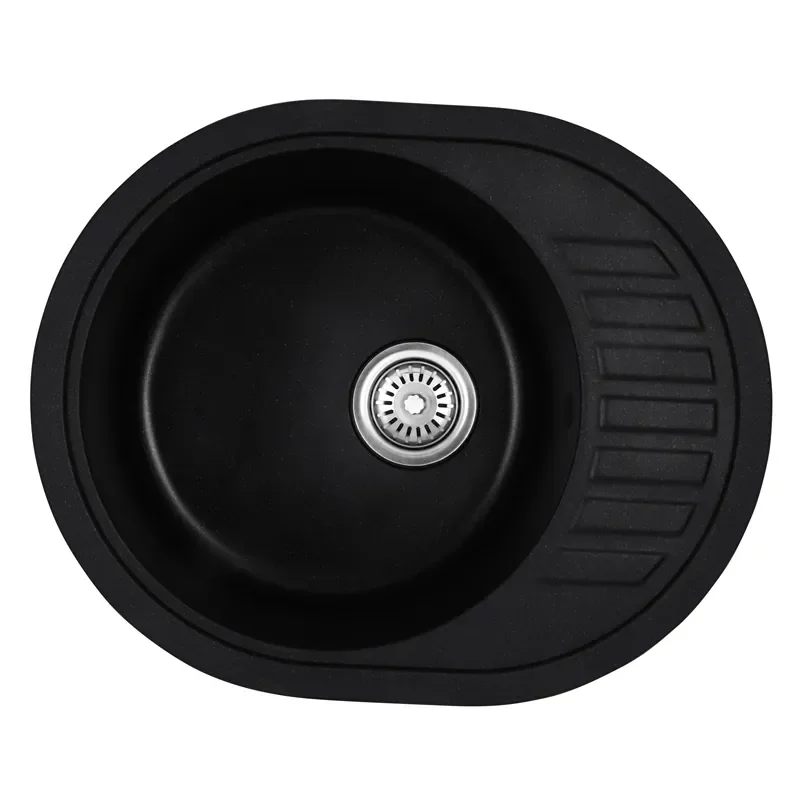 Мийка кухонна Haiba HB8311-G226 Black 570x450x180 (HB0979) - фото 2