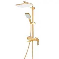 Душова колона зі змішувачем Haiba KANT 009-J BRUSHED GOLD (HB9606) от HAIBO - купить в интернет-магазине