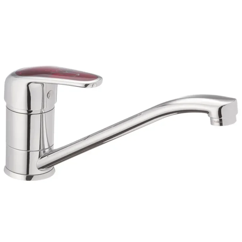 Змішувач для кухні Haiba Magic 555 з червоною ручкою (HB0669) - фото 2
