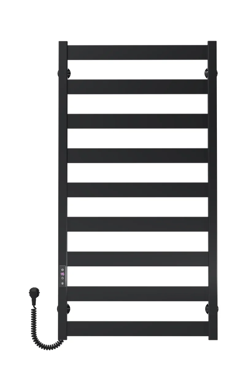 Рушникосушарка електрична Harmony П10 500х1200 Deffi фарбована сталь (Чорний, JD04, Праве підключення) - фото 26