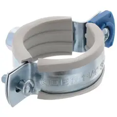 Хомут трубный оцинкованный Koer KCB.10.G 1-1/4" (38-43) серый (KR2787) от KOER - купить в интернет-магазине