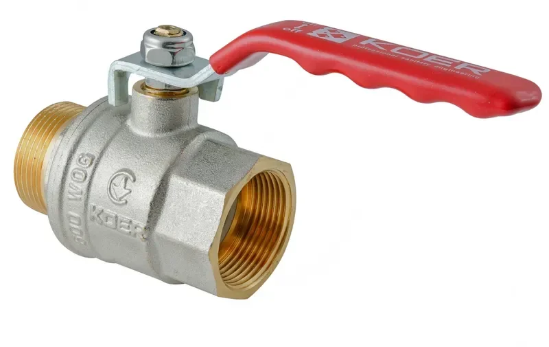 Кран шаровой ГШВ KOER EXTREME KE.215-32 - 1 1/4" FM ручка "рычаг" красная (KR5753) - фото 2
