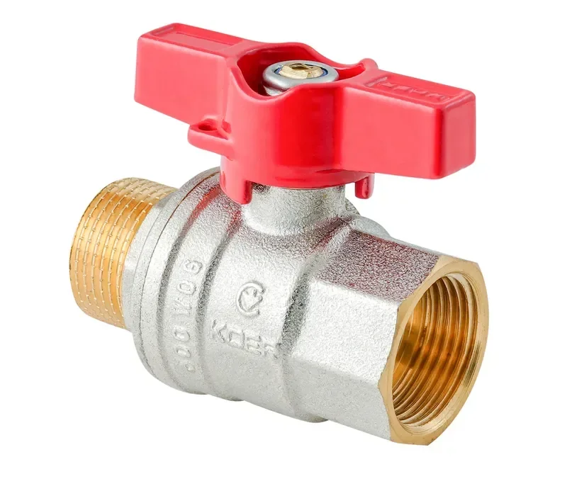 Кран шаровой ГШМ KOER EXTREME KE.218-25 - 1" FM ручка "бабочка" красная (KR5761) - фото 2
