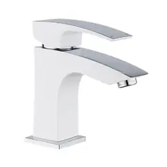 Змішувач для умивальника Koer KB-10007-04 (Колір хром+білий) (KR5149) от KOER - купить в интернет-магазине