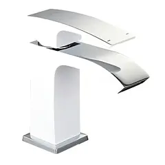 Змішувач для умивальника Koer KB-12007-04 (Колір хром+білий) (KR5151) от KOER - купить в интернет-магазине