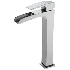 Змішувач для умивальника Koer KB-15007-01 високий водоспад (Колір хром) (KR3448) от KOER - купить в интернет-магазине