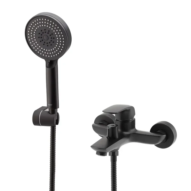 Змішувач для ванни з коротким виливом Koer KB-40008-05 (Колір чорний) (KR3473)