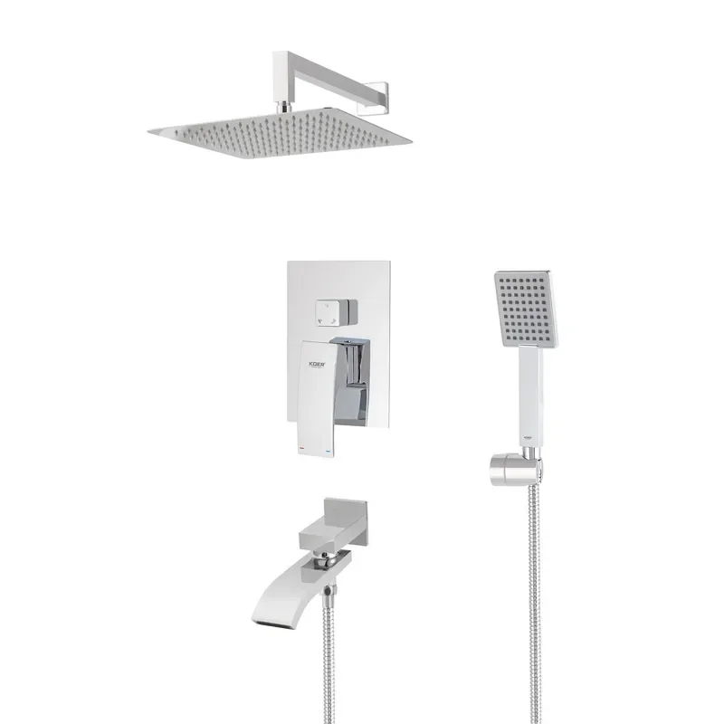 Вбудована душова система із змішувачем Koer KB-66007-01 (Колір хром) (KR3464)