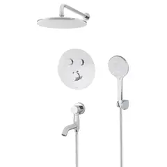 Вбудована душова система з термостатом Koer KB-67012-01 (Колір хром) (KR4728) от KOER - купить в интернет-магазине