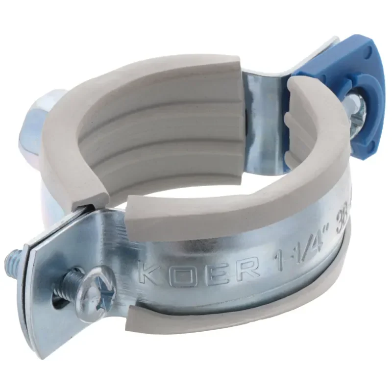 Хомут трубный оцинкованный Koer KCB.10.G 1-1/4" (38-43) серый (KR2787) - фото 2