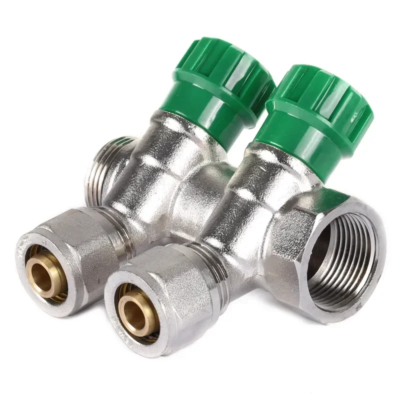 Колектор вентильний з фитингом Koer KR.1123-2 3/4"x2 ways (KR2829) - фото 2
