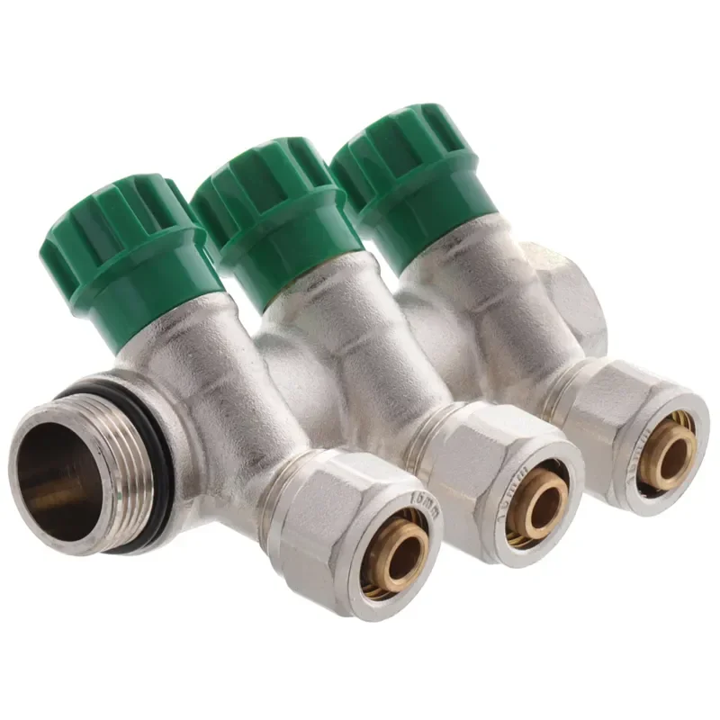 Колектор вентильний з фитингом Koer KR.1123-3 3/4"x3 ways (KR2830) - фото 2