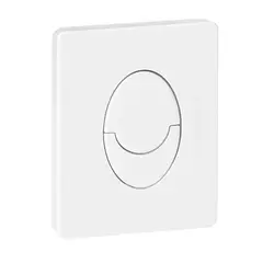 Панель змиву пластикова Koer KT-0606-03 157x198x3mm, кнопка закруглена (колір білий) (KR5713) от KOER - купить в интернет-магазине