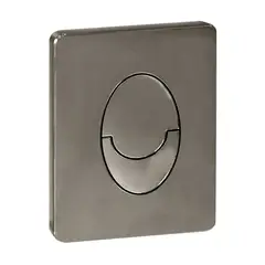 Панель змиву пластикова Koer KT-0606-07 157x198x3mm, кнопка закруглена (колір графіт) (KR5712) от KOER - купить в интернет-магазине