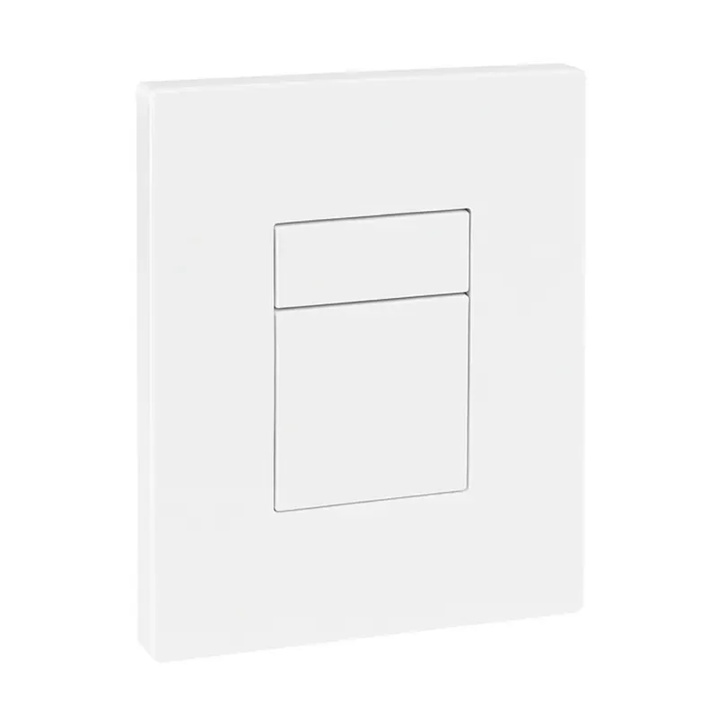 Панель змиву пластикова Koer KT-0607-03 157x198x3mm, кнопка квадратна (колір білий) (KR5714)