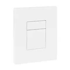 Панель змиву пластикова Koer KT-0607-03 157x198x3mm, кнопка квадратна (колір білий) (KR5714) от KOER - купить в интернет-магазине