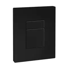 Панель змиву KOER KT-0607-05 157x198x3mm пластикова, кнопка квадратна (колір чорний матовий) (KR5346) от KOER - купить в интернет-магазине
