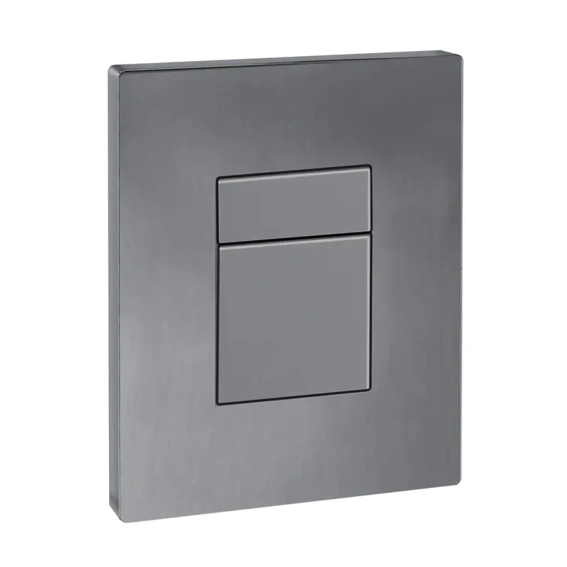 Панель змиву KOER KT-0607-07 157x198x3mm пластикова, кнопка квадратна (колір графіт) (KR5345)