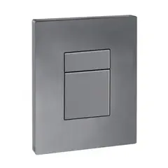 Панель змиву KOER KT-0607-07 157x198x3mm пластикова, кнопка квадратна (колір графіт) (KR5345) от KOER - купить в интернет-магазине