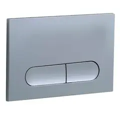 Панель змиву KOER KT-0608-01 240x160x10mm пластикова, кнопка округлена (колір хром) (KR6124) от KOER - купить в интернет-магазине