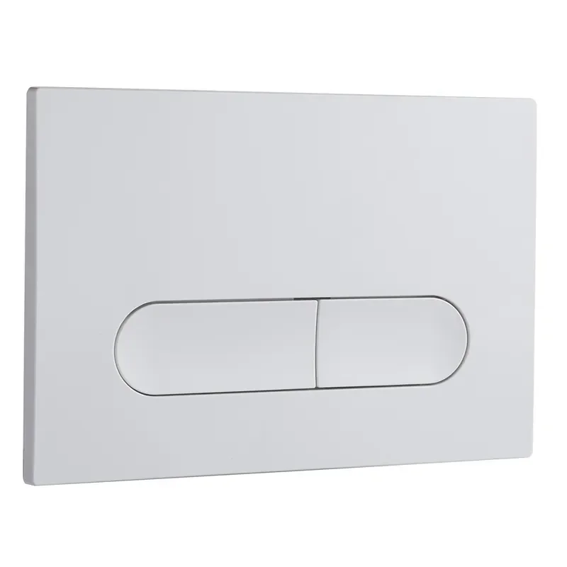 Панель змиву KOER KT-0608-03 240x160x10mm пластикова, кнопка округлена (колір білий) (KR6123)