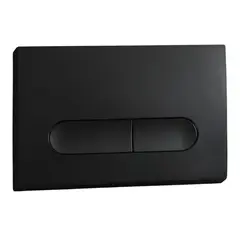 Панель змиву KOER KT-0608-05 240x160x10mm пластикова, кнопка округлена (колір чорний матовий) (KR6125) от KOER - купить в интернет-магазине