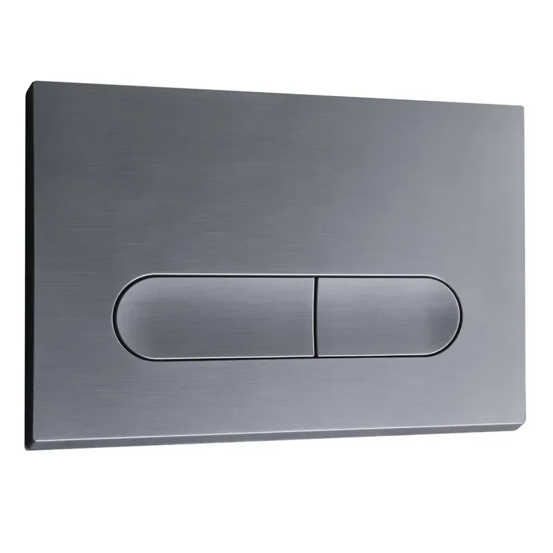 Панель змиву KOER KT-0608-07 240x160x10mm пластикова кнопка округлена (колір графіт) (KR6128)