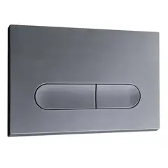 Панель змиву KOER KT-0608-07 240x160x10mm пластикова кнопка округлена (колір графіт) (KR6128) от KOER - купить в интернет-магазине