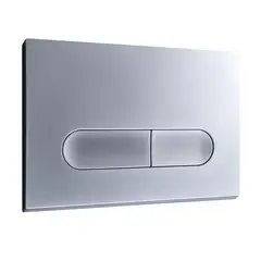 Панель змиву KOER KT-0608-14 240x160x10mm пластикова, кнопка округлена (колір сатин) (KR6127) от KOER - купить в интернет-магазине
