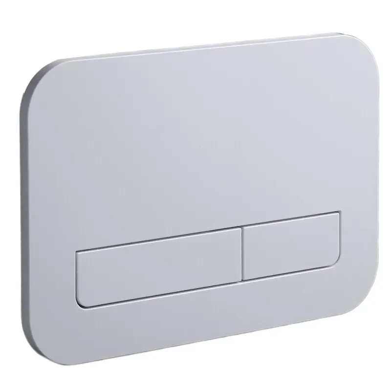 Панель змиву KOER KT-0609-01 240x160x7mm пластикова, кнопка лінійна (колір хром) (KR6130) - фото 2