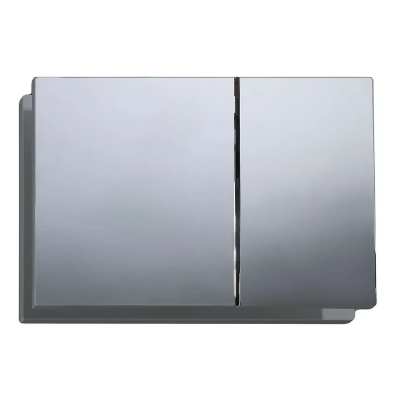 Панель змиву KOER KT-0610-01 240x160x32mm пластикова, кнопка квадратна (колір хром) (KR6135) - фото 2