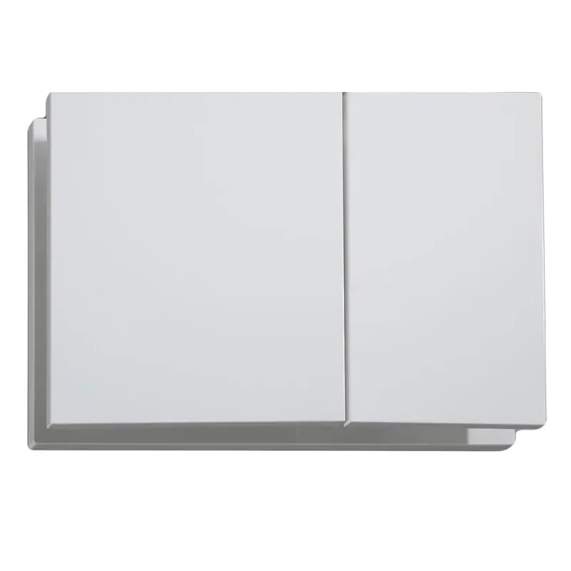 Панель змиву KOER KT-0610-03 240x160x32mm пластикова кнопка квадратна (колір білий) (KR6134) - фото 2