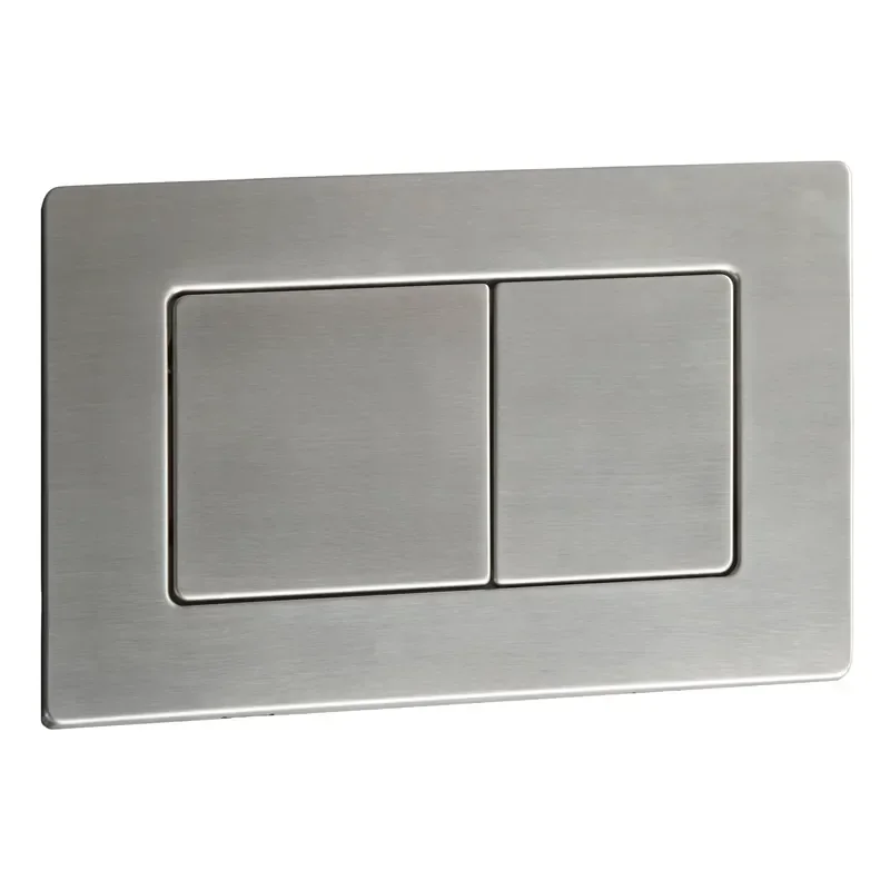 Панель змиву KOER KT-0612-02 240x160x10 mm з неіржавкої сталі, кнопка квадратна SUS304 (KR6120) - фото 2