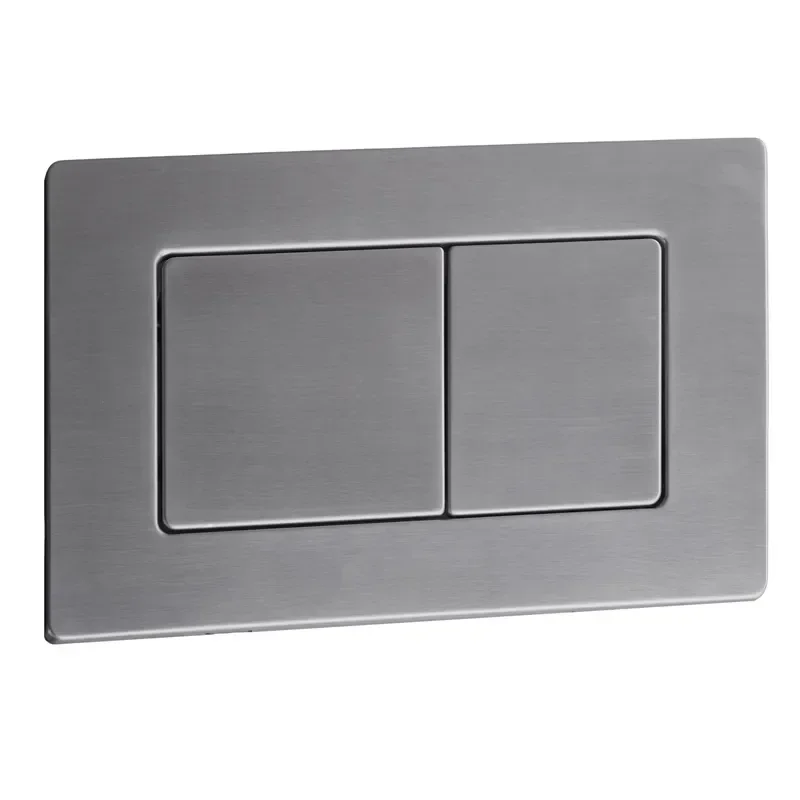Панель змиву KOER KT-0612-07 240x160x10mm з неіржавкої сталі, кнопка квадратна (колір графіт) (KR6122)