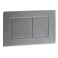 Панель змиву KOER KT-0612-07 240x160x10mm з неіржавкої сталі, кнопка квадратна (колір графіт) (KR6122) от KOER - купить в интернет-магазине