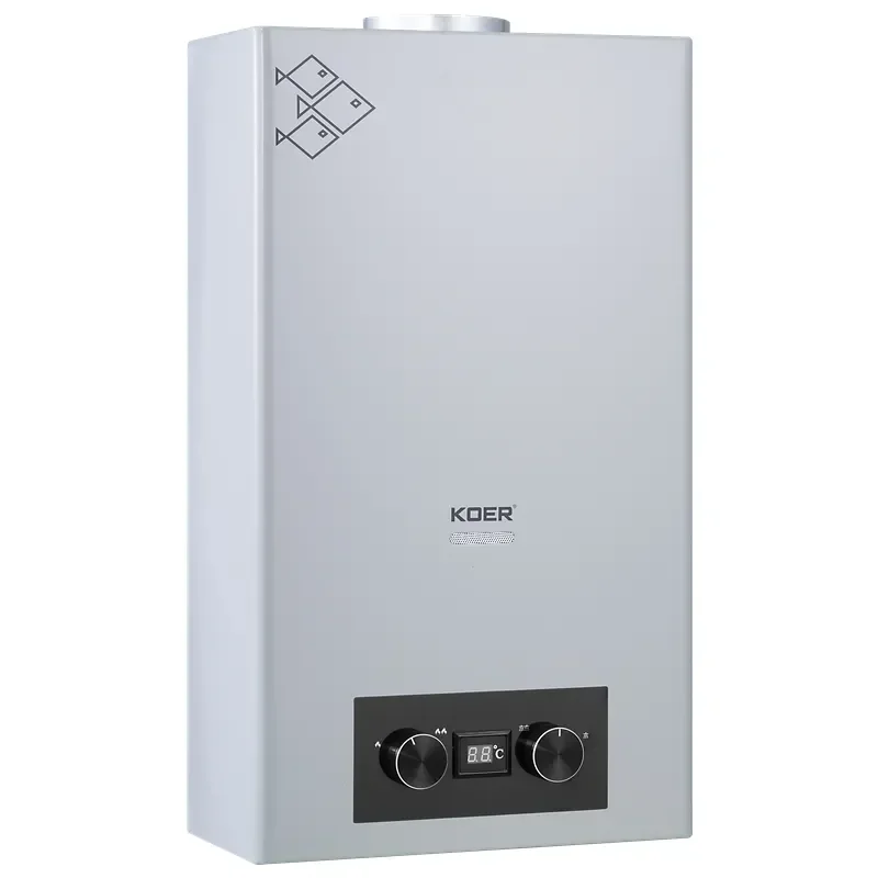 Газова колонка KOER KWH.G0110 GRAY димохідна 10 л/хв, колір сірий (KR5555) - фото 2