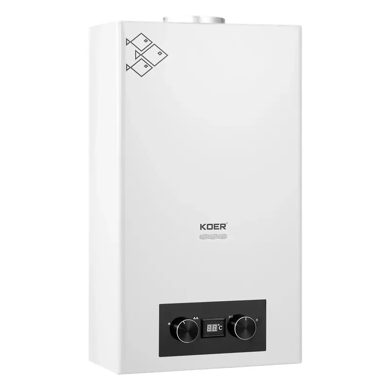 Газова колонка Koer KWH.G0110 WHITE димохідна 10 л/хв, колір білий (KR5553) - фото 2