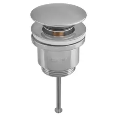 Донний клапан для раковини універсальний (з/без переливу) Koer PW-01-02 автоматичний (Click-Clack) от KOER - купить в интернет-магазине