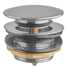 Донний клапан для ванни Koer PW-05-01 автоматичний (Click-Clack) (Колір хром) 1 1/2'' (KR3406) от KOER - купить в интернет-магазине