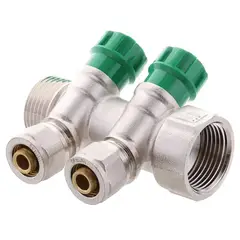 Колектор для теплої підлоги Koer KR.1124-2 1"x2 ways (KR2832) от KOER - купить в интернет-магазине