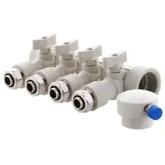 Колектор розподільний 4-way з фітингом (40x20) PPR Koer K0192.PRO (KP2557) от KOER - купить в интернет-магазине