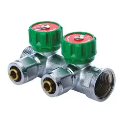 Колектор вентильний з фитингом KOER KR.1121-2 3/4"x2 WAYS (KR2650) от KOER - купить в интернет-магазине